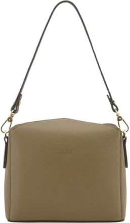 Pourchet Cassetta Schoudertas - Dames - Schoudertassen - Groen - ONE Size - Leer - Tassen