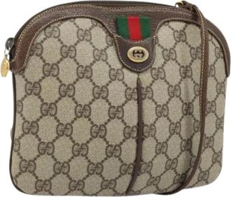 Gucci Pre-owned Cross Body Bags, female, Beige, Size: ONE SIZE Pre-owned Vintage Shoulder Bag