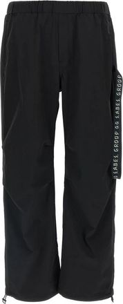 44 Label Group ID Drawstring - Heren - Wijde Broeken - Zwart - XL - Nylon - Broeken