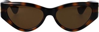 Valentino Garavani Sunglasses, female, Brown, Size: 54 MM VLogo Signature Cat-Eye Sunglasses