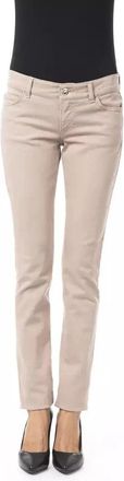Byblos Slim Fit Broeken - Dames - Slim Fit Broeken - Beige - W25 - Katoen - Broeken