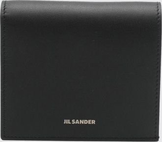 Jil Sander Bifold Calfskin Leather Wallet with Zip Pocket