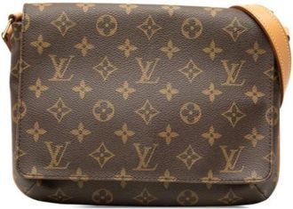 Louis Vuitton Pre-owned Vintage Schoudertas - Dames - Vintage Schoudertas - Bruin - ONE Size - Leer - Vintage