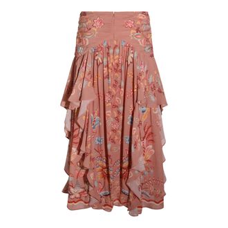 Farm Rio Womens Skirts Boho Enchance Mocha _vi