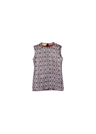 Marni Pink & silver jacquard top Size XXS