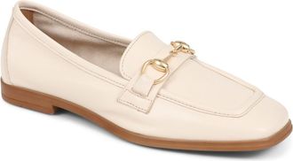 Jones Bootmaker Womens Damara Leather Snaffle Loafers - Cream - Size UK 4