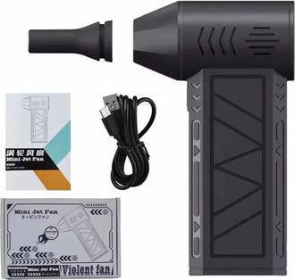 Trade Shop Trade Shop - Mini Soplador De Aire Comprimido Turbo Dise&ntilde;o Compacto Limpieza Port&aacute;til Polvo Pc Teclados