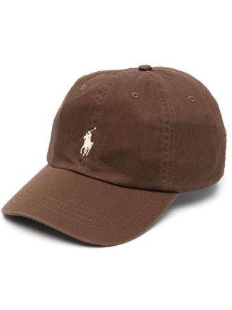 Polo Ralph Lauren Honkbalpet met logo - Bruin