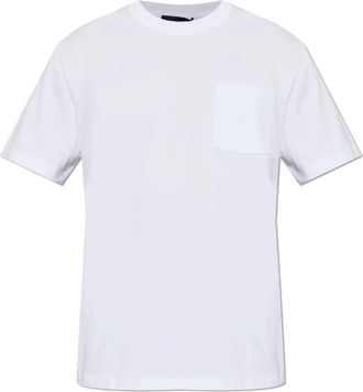 Dsquared2 T-shirt met zak - Heren - T-shirts - Wit - M - Katoen - Tops