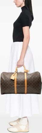 Louis Vuitton 1991 Monogram Keepall 55 travel bag - Bruin