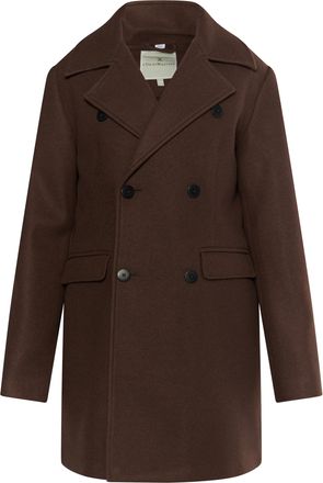 Dreimaster Dreimaster Overgangsjas in wollen look Heren bruin