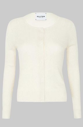 Kujten Womens Thiziri Cardigan In Washed White