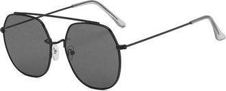 Generic Mens Metal Driving Sunglasses Vacation Commuter Womens Sports Sun Glasses(Black)