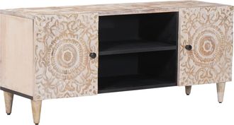 vidaXL Mueble De Tv 105 X 33,5 X 46 Cm Madera De Mango Maciza Vidaxl