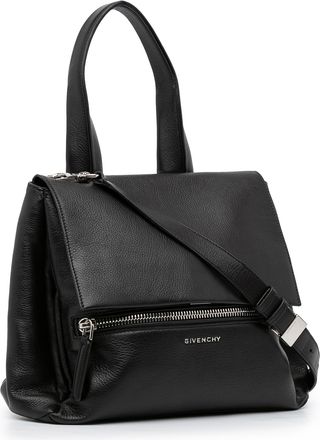 Givenchy Pre-owned Womens Vintage Pandora Pure Satchel Black Calf Leather - One Size