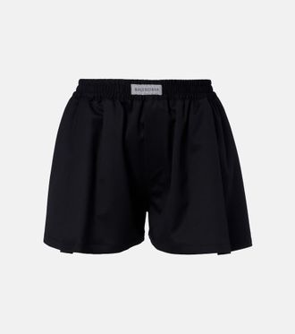 Balenciaga Logo wool-blend shorts