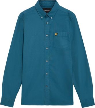 Lyle & Scott Overhemden, Heren, Blauw, 2Xl, LS Geweven Overhemden Plain Oxford Overhemd