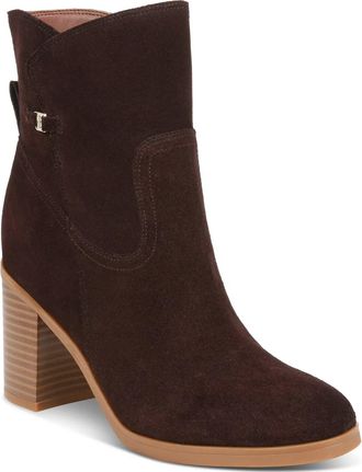 Giani Bernini Olaa Boots Womens Cocoa Suede Round Toe Bootie LION193