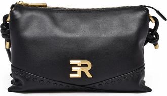 Ermanno Scervino Alicia Shoulder Bag With Smooth Bovine Leather And Gold Accents