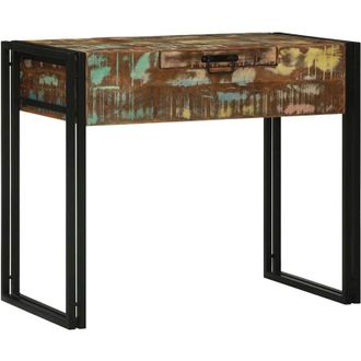 vidaXL Tavolo da Trucco Multicolore Legno massello di recupero - Vidaxl