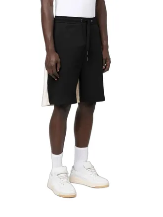 Valentino Two-Tone Logo Shorts - Black