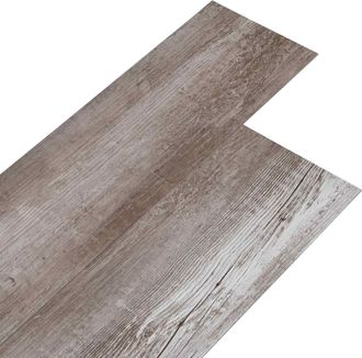 vidaXL Laminas De Suelo De Pvc Autoadhesivas Madera Marr&oacute;n Mate Vidaxl