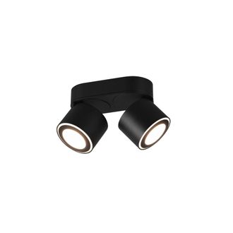 Trio Plaf&oacute;n 2 Led Spot Doble Emisi&oacute;n L18 Cm Taurus Black Lighting