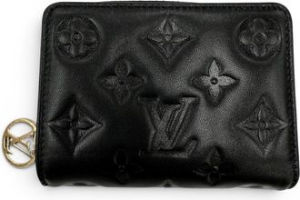 Louis Vuitton Black Leather Wallet (Bi-Fold) (Pre-Owned)