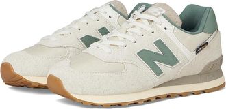 New Balance Classics U574v1 Shoes Calcium/New Spruce : US Mens 10 - Womens 11.5 Medium, Suede/Textile