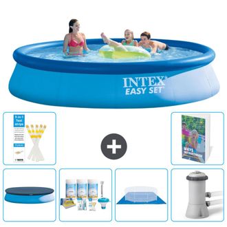 Intex Piscina Easy Set Redonda - 396x84 Cm - 7-piezas S77