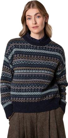 Celtic & Co. Traditional Fair Isle Sweater in Navy at Nordstrom, Size X-Large