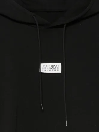 Maison Margiela Logo-Patched Hoodie - Black