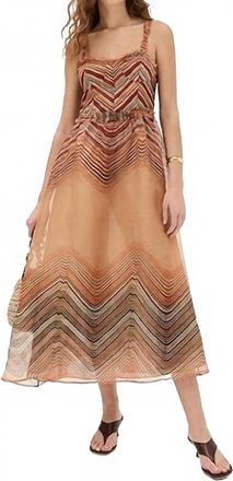 Ulla Johnson Gisele Midi Dress In Tierra