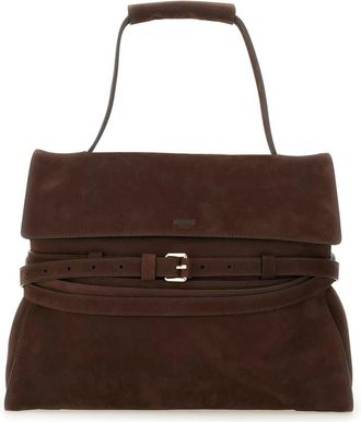 Moschino Tie Me Medium Bag - Dames - Handtassen - Bruin - ONE Size - Leer - Tassen