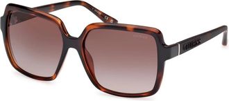 Guess Stijlvolle zonnebril in bruine tint - Dames - Zonnebrillen - Bruin - 57 MM - Accessoires