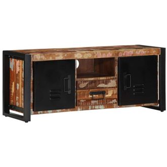 vidaXL Vidaxl - Mueble De Tv Madera Maciza Reciclada 100x30x40 Cm