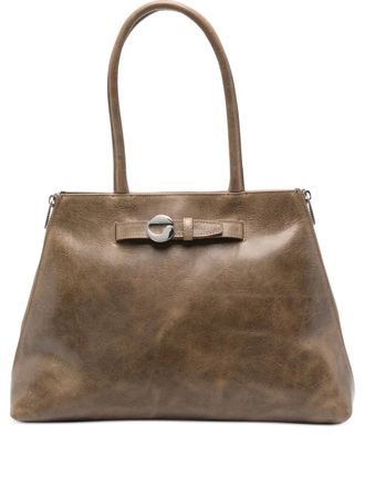 Coperni medium Data buckle tote bag - women - Calf Leather - One Size - Black