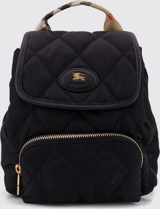 Burberry Quilted Nylon Backpack with Vintage Check Pattern and EKD Logo