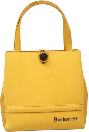 Burberry Yellow Leather Handbag (Pre-Owned)