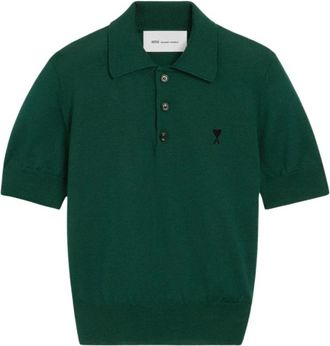 Ami ADC Polo - Dames - Polos - Groen - S - Wol - Tops