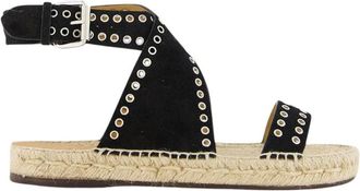 Isabel Marant Studded Suede Sandalen - Dames - Sandalen - Zwart - 37 EU - Leer - Schoenen