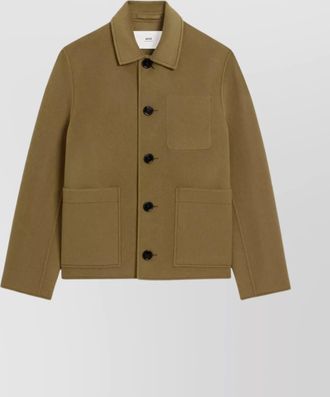 Ami tailored jacket embroidered detail