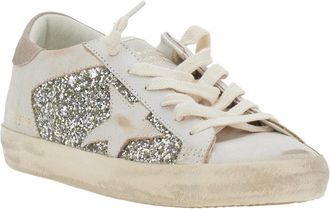 Golden Goose Womens Low Top Sneakers Beige Suede Trainers