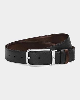 Montblanc Reversible Two-Tone Leather Belt