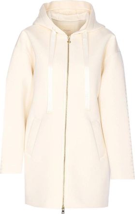 Twinset White Jacket With Zip Closure