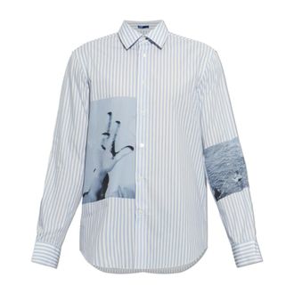 Paul Smith Gestreepte Katoenen Overhemd - Heren - Overhemden - Blauw - Maat: 3XL Katoen