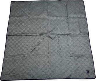 Celine Pre-owned Scarves, female, Gray, Size: ONE SIZE Pre-owned Vintage Silk Scarf