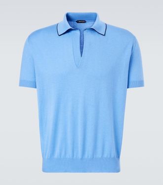 Tom Ford Cotton and silk polo shirt