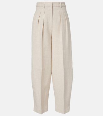 Altuzarra Dash cropped barrel-leg pants