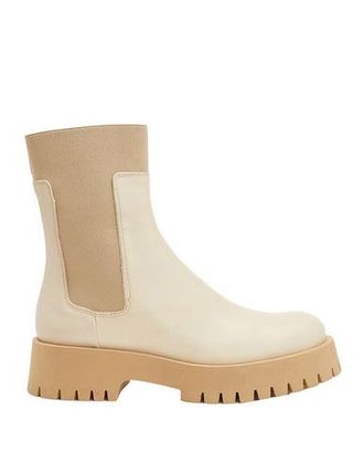 8 by YOOX LEATHER ANKLE BOOTS WITH SOCK DETAIL